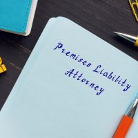 Legal concept about Premises Liability Attorney with inscription on the sheet.